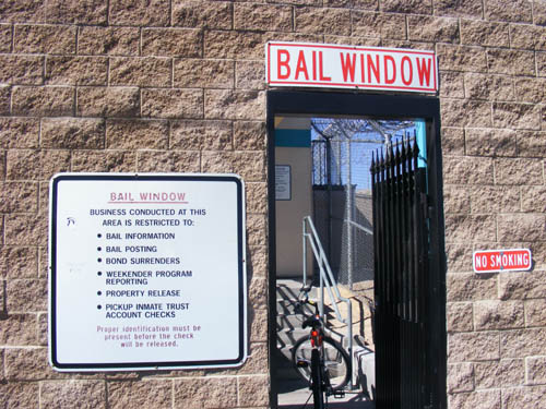 City of Las Vegas Detention Center Bail Window